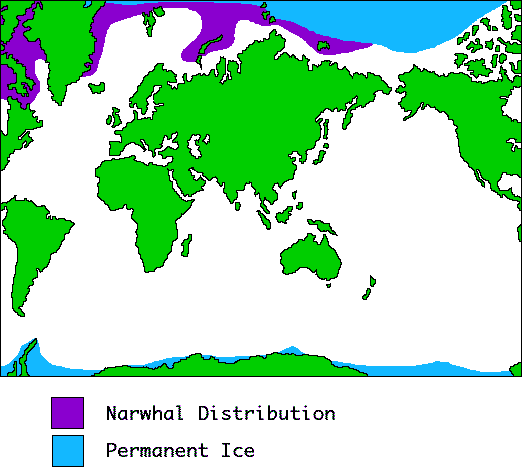 Narwhal Distribution Map